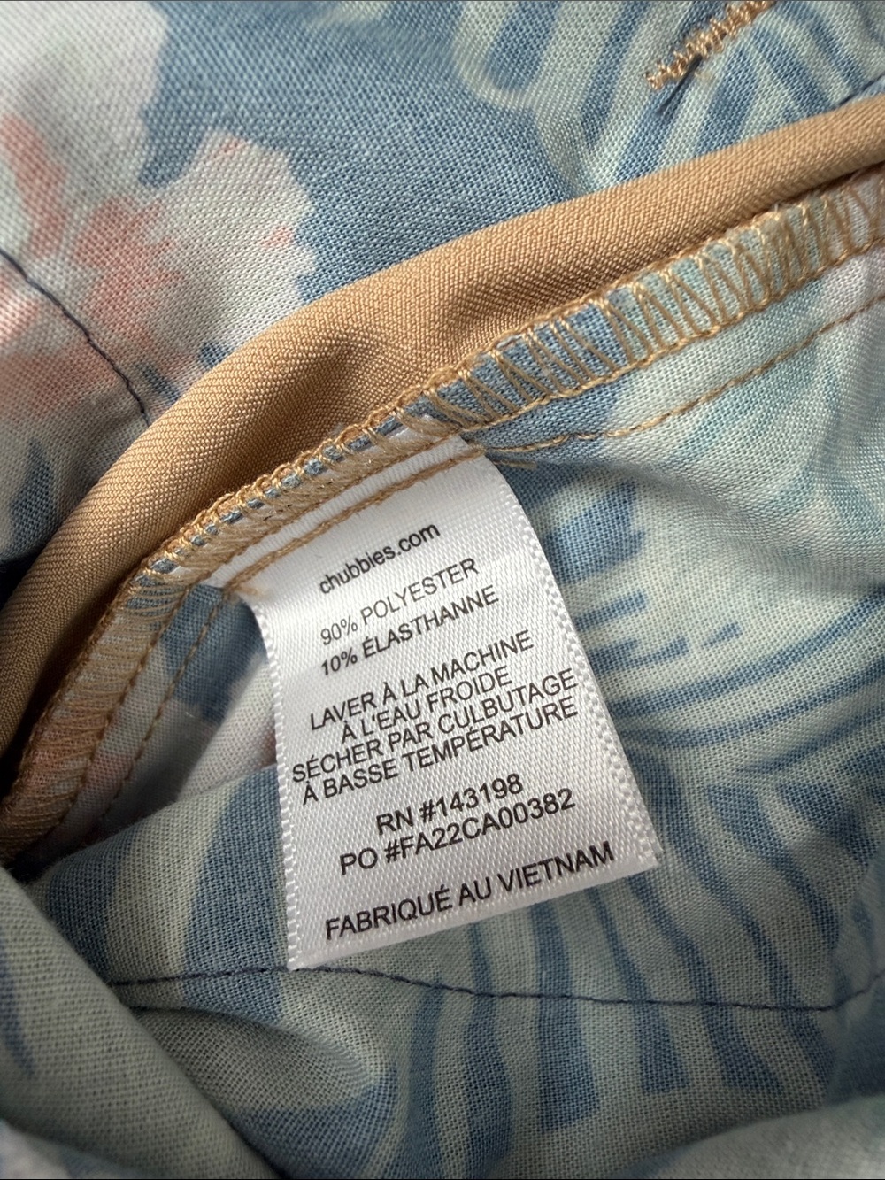 Chubbies Everywear Performance Pant in Light Tan Size M - Picture 6 of 6